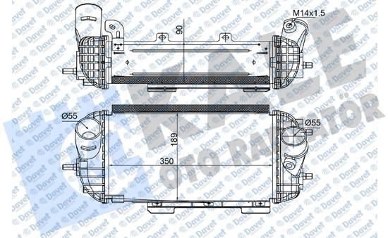 KALE 375860 Turbo Radyatoru Intercooler Hyundai Tucson - Kia Sportage Iv 2.0crdi 15> [Brazing] [350x189x90]
